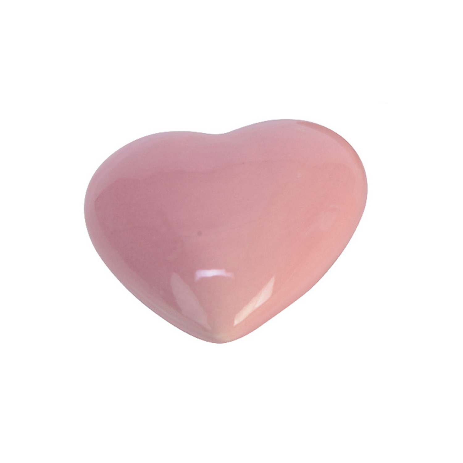 Teichdeko HERZ - Dekoobjekt - Porzellan - schwimmend - L: 8,5cm - rosa