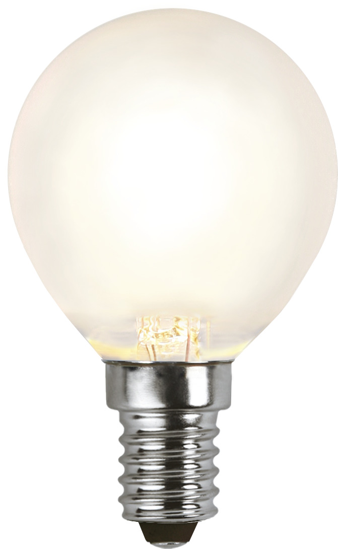 LED Tropfenlampe FILA P45 - E14 - 4W - WW 2700K - 350lm - gefrostet - dimmbar LED Tropfenlampe FILA P45 - E14 - 4W - WW 2700K - 350lm - gefrostet - dimmbar