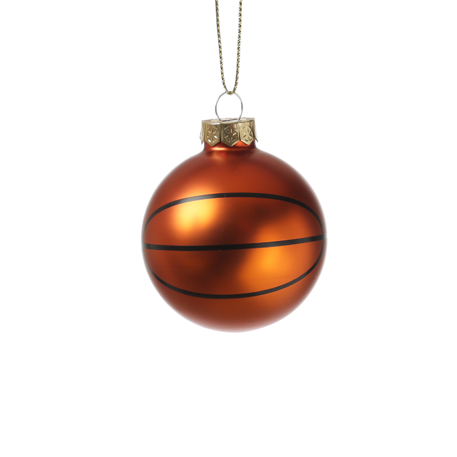 Weihnachtsbaumschmuck Basketball - Christbaumschmuck - Glas - D: 5,6cm - orange Weihnachtsbaumschmuck Basketball - Christbaumschmuck - Glas - D: 5,6cm - orange