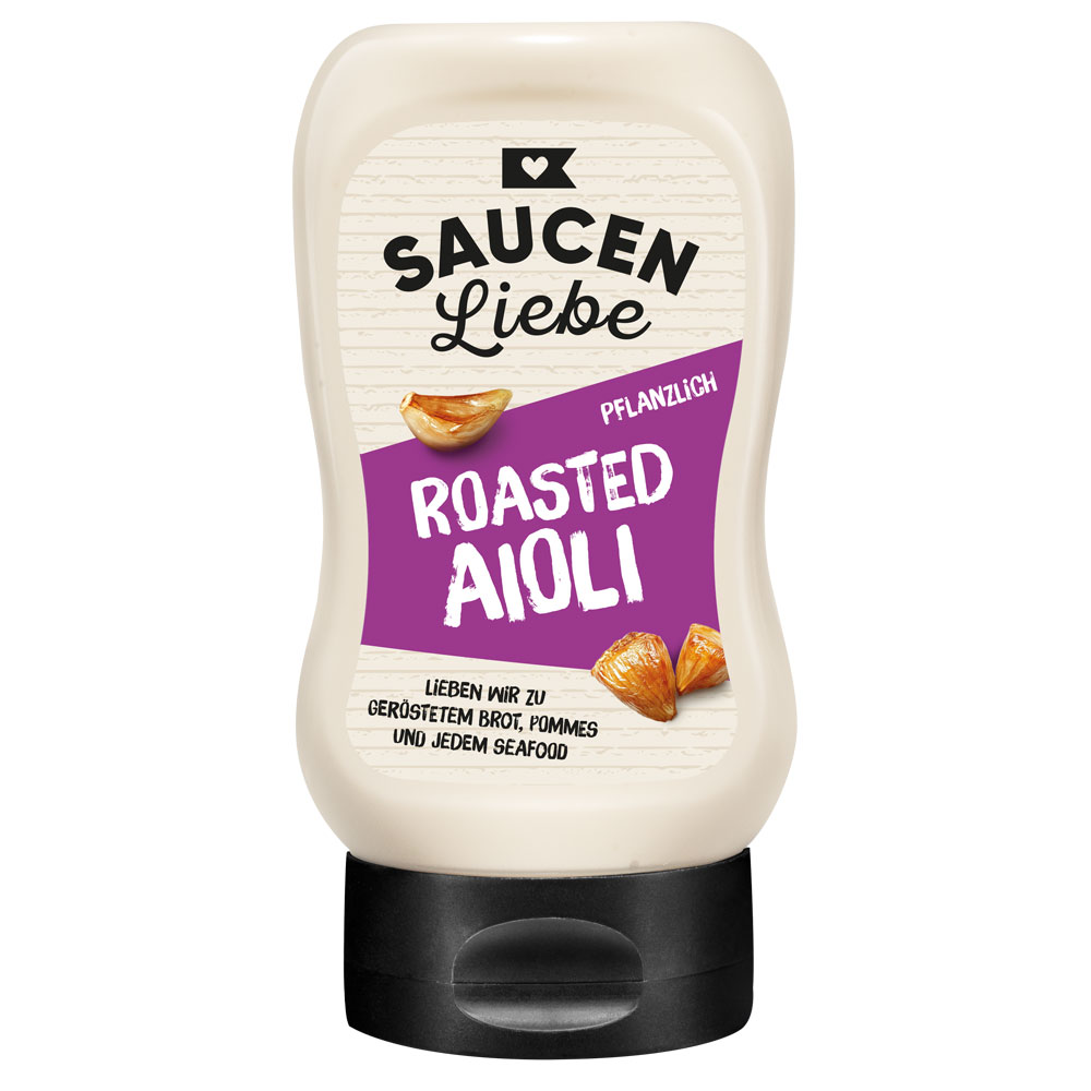 Saucen Liebe -  Roasted Aioli - Knoblauchsauce mit Rauchnote - 300ml - vegan