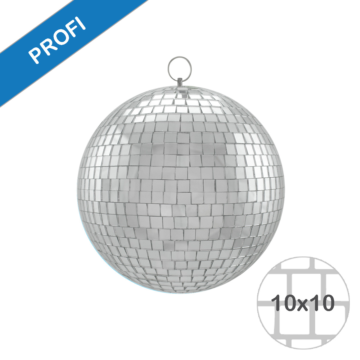 Spiegelkugel 20cm silber- Diskokugel (Discokugel) zur Dekoration und Party- Echtglas - mirrorball silver chrome