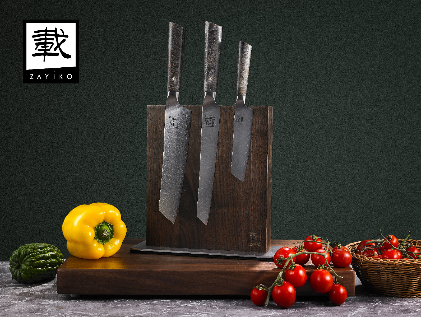 ZAYIKO Damastmesser DAITO PROFI LINE "Fleischmesser" - Ahornholz - VG-10 Stahlkern