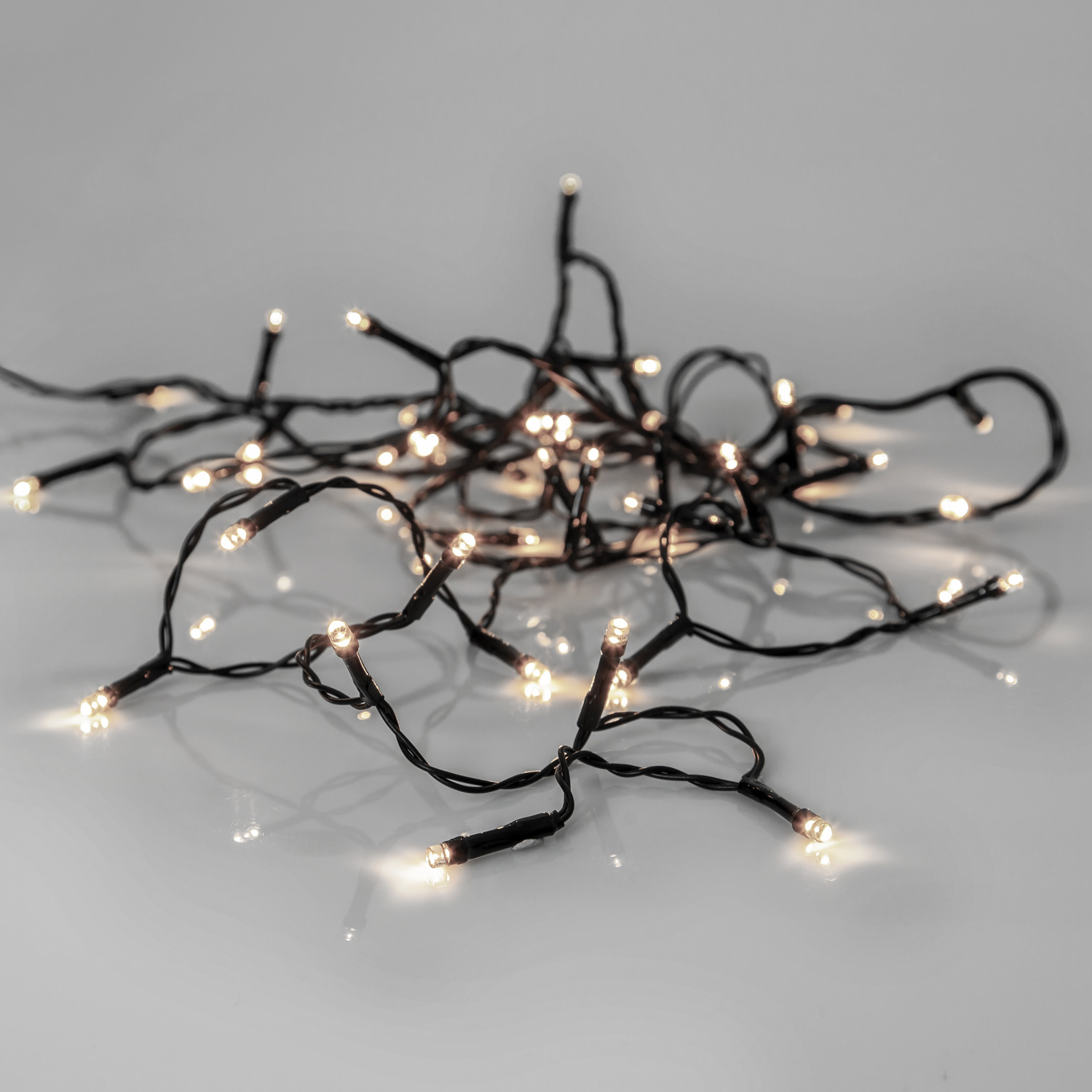 LED Lichterkette - Serie LED - outdoor - 40 kaltweiße LED - L: 2,8m - schwarzes Kabel LED Lichterkette - Serie LED - outdoor - 40 kaltweiße LED - L: 2,8m - schwarzes Kabel