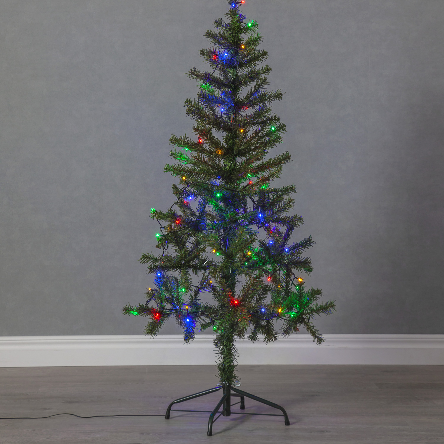 LED Lichterkette - Serie LED - Outdoor - 8m schwarzes Kabel - 80 bunte LED