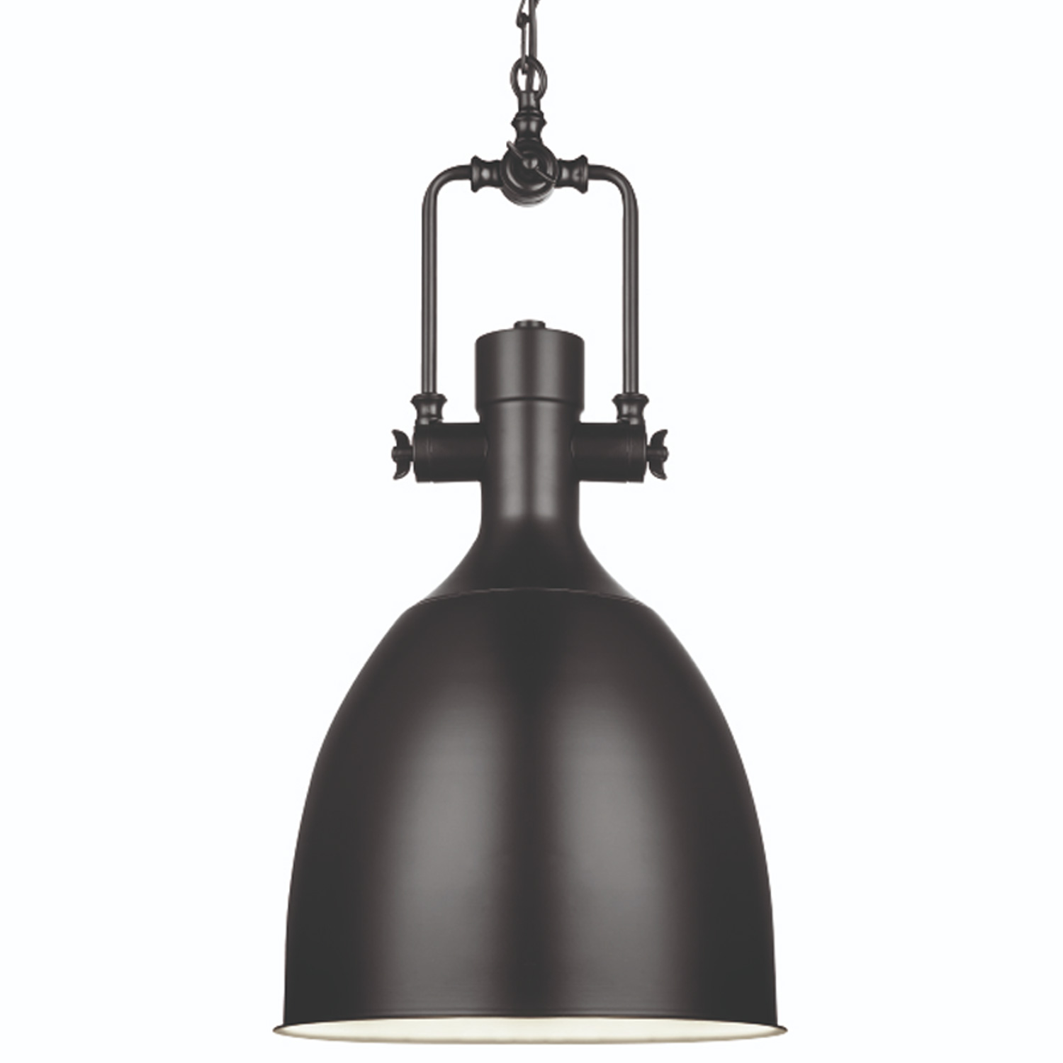 Hängelampe DIVE 29 matt schwarz - industrielles Design - E27 Fassung - D: 28,5cm
