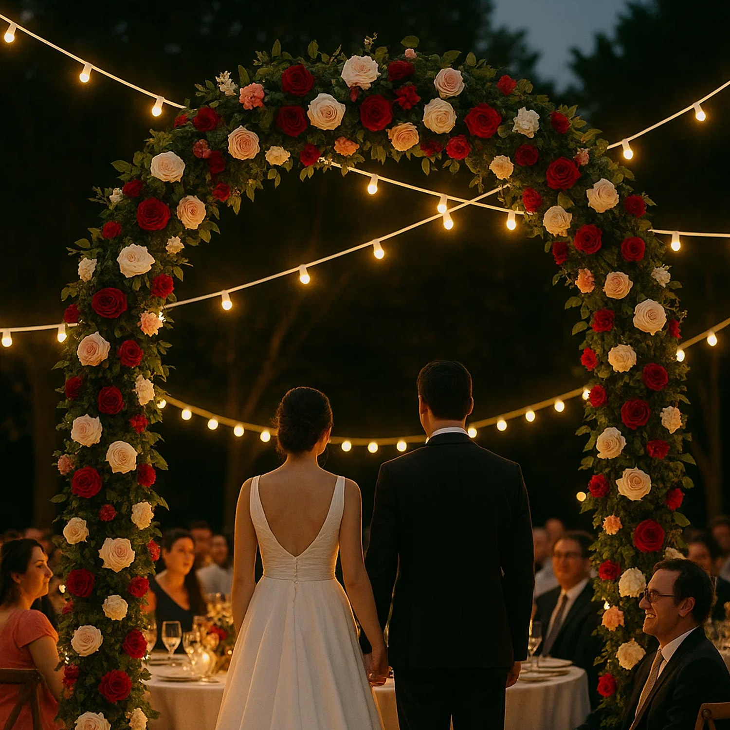 Illu-/Partylichterkette 40m - Außenlichterkette weiß - Made in Germany - 40 dimmbare Leuchtmittel Illu-/Partylichterkette 40m - Außenlichterkette weiß - Made in Germany - 40 dimmbare Leuchtmittel