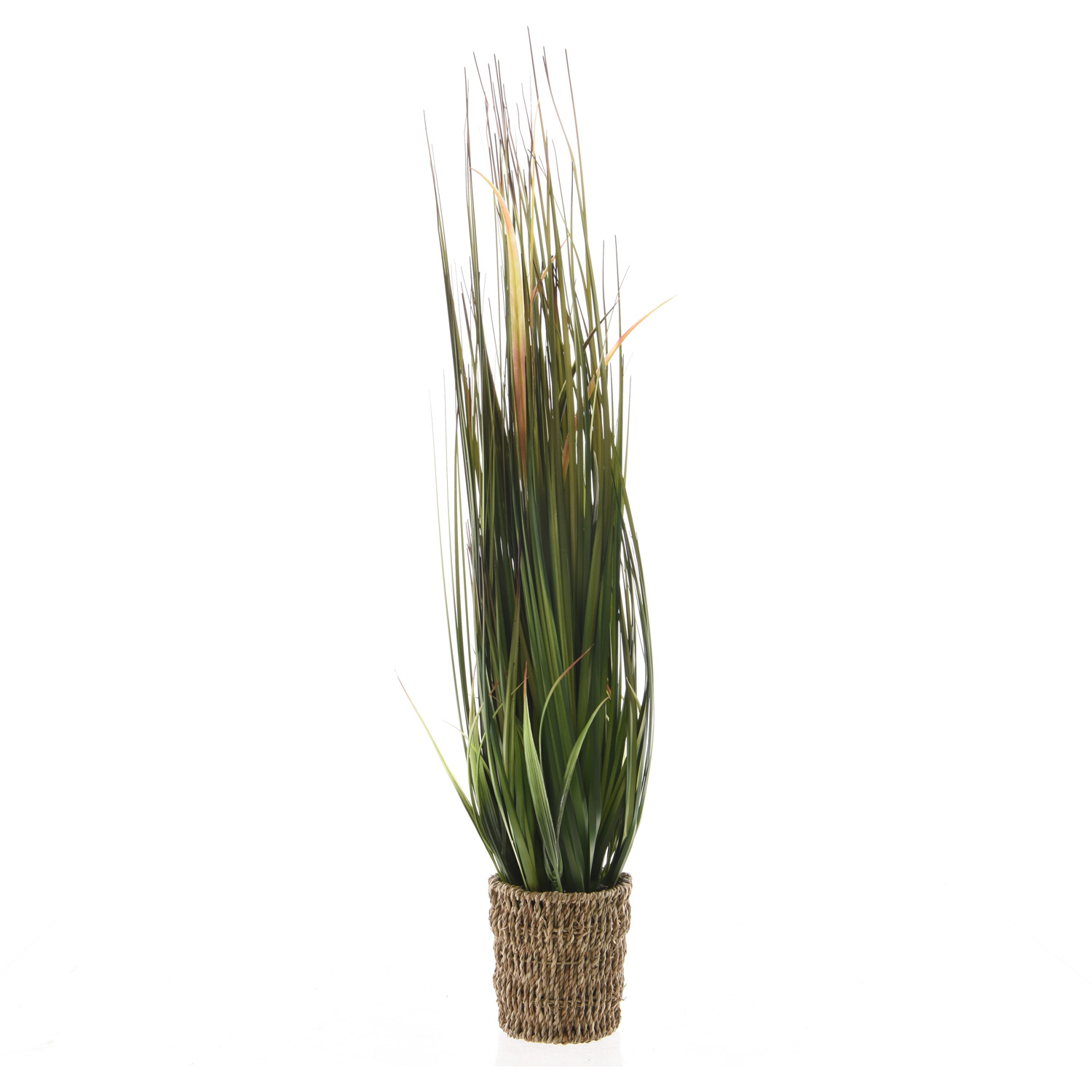Ziergras im Korb - Kunstpflanze im Topf - Dekogras - H: 80cm - D: 12cm - grün/braun Ziergras im Korb - Kunstpflanze im Topf - Dekogras - H: 80cm - D: 12cm - grün/braun