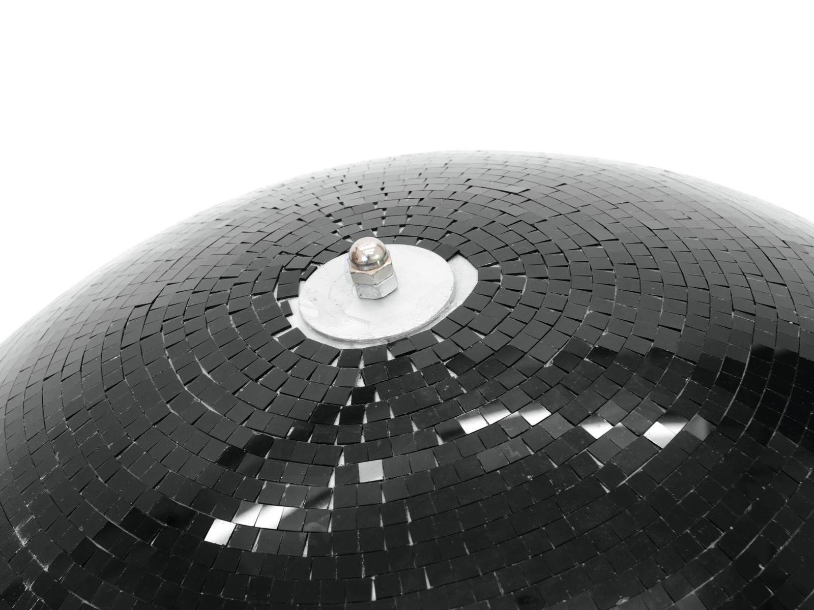 Spiegelkugel 75cm schwarz- Diskokugel (Discokugel) Party Lichteffekt - Echtglas - mirrorball safety black color