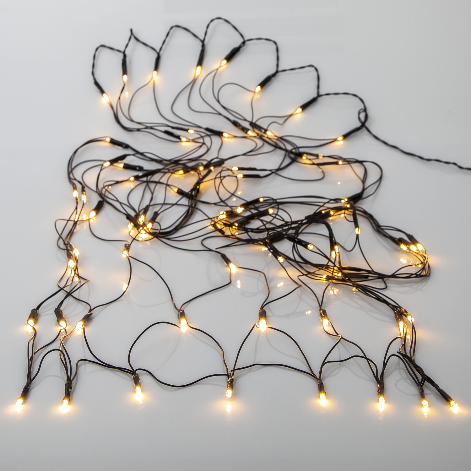 LED Lichternetz Buchsbaum - 128 warmweiße LED - D: 80cm - 8 Funktionen - Timer - Batterie - schwarz LED Lichternetz Buchsbaum - 128 warmweiße LED - D: 80cm - 8 Funktionen - Timer - Batterie - schwarz