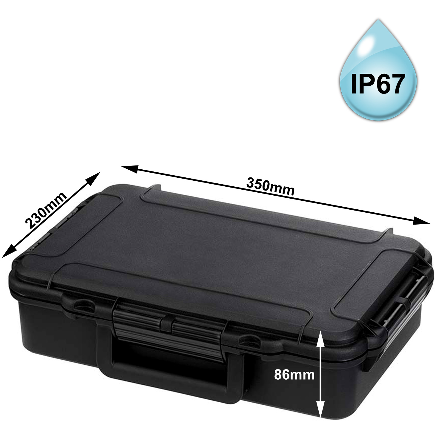 YOUCAMP HUMMER XL - wasserfestes Schutzcase IP67 - 316x195x81mm