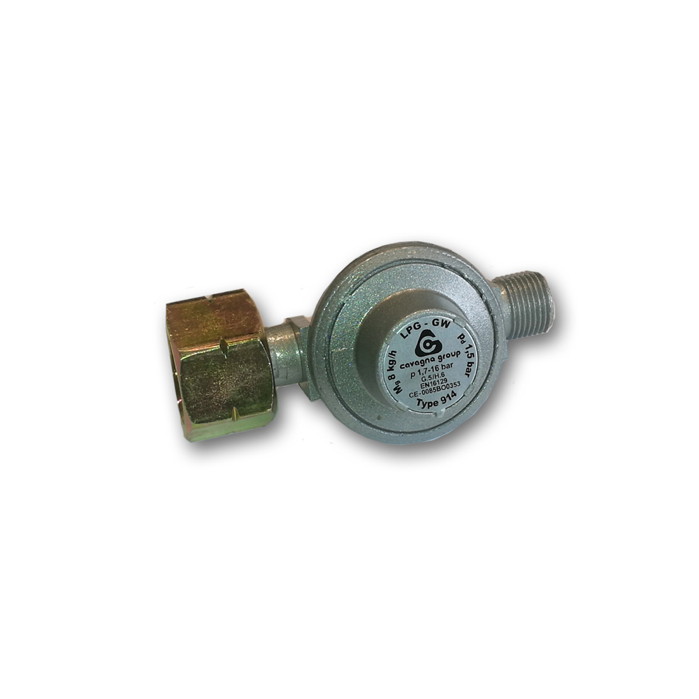 Druckgasregler HP 1703.9/15 - 8kg/h - 1,5bar, Kombi x G 3/8" LH-KN