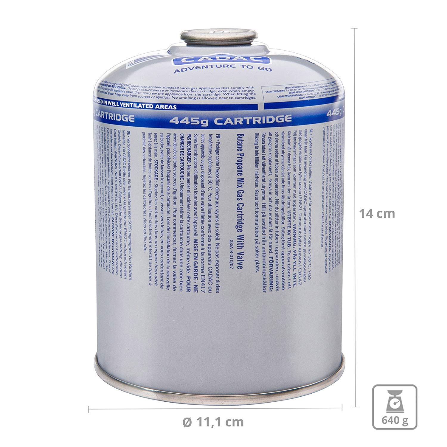 Cadac CA 445  Ventil-Gas-Kartusche