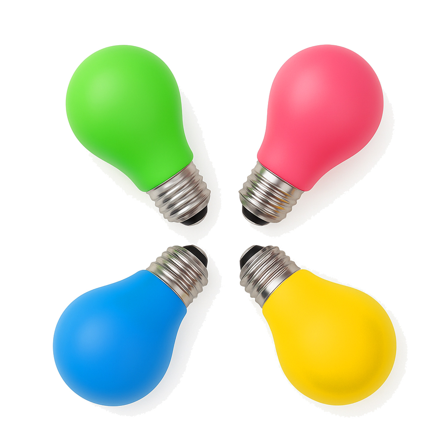 LED Leuchtmittel Tropfenlampe A60 Polycarbonat Blau 2W