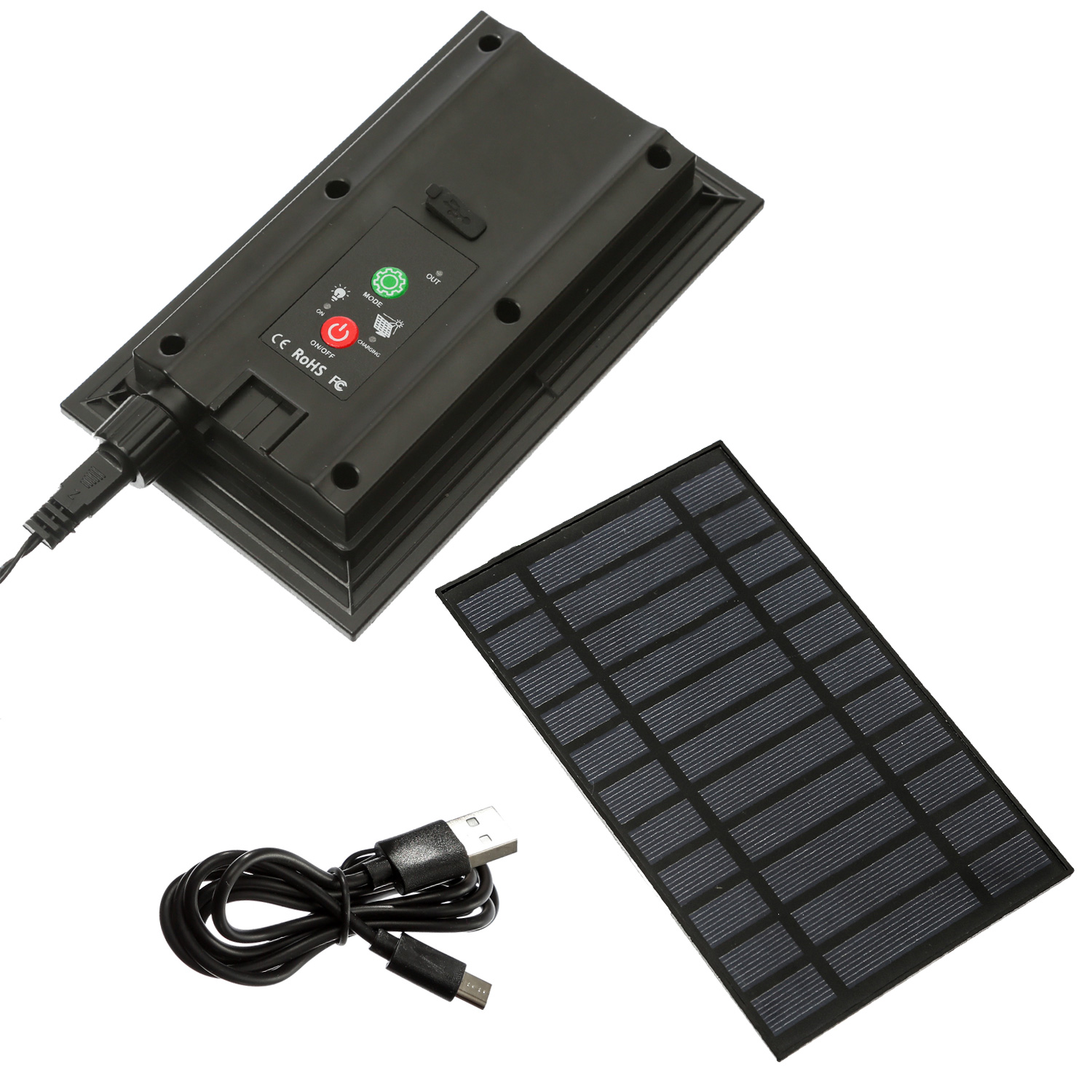 LED Solar Lichterkette Compact Twinkle - 750 bernstein LED - 8 Funktionen - L: 16m - USB