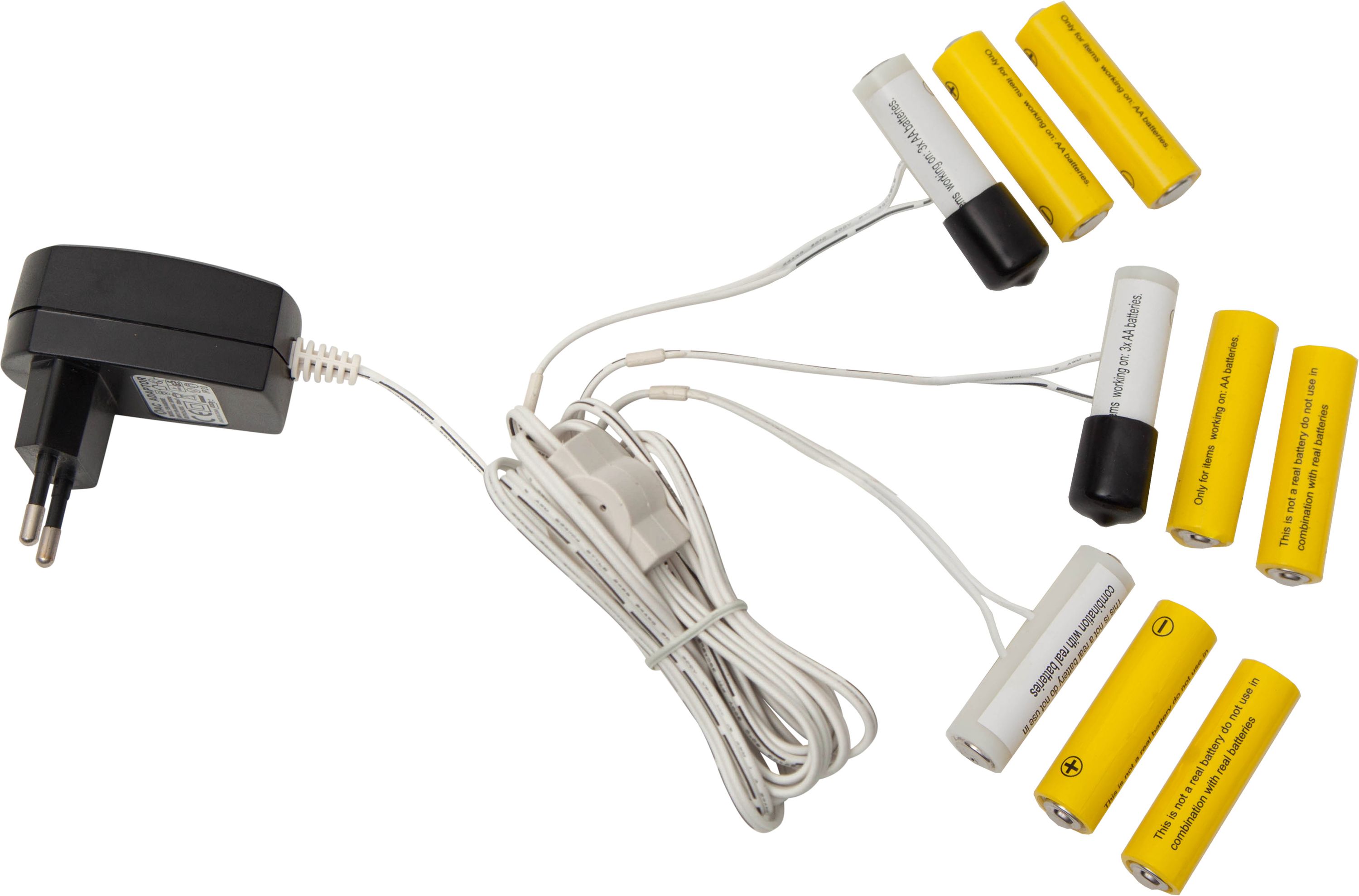 Stromadapter für Batterieartikel (3xAA) - Batterie Eliminator - Ersetzt 3 x 3 Mignonbatterien Stromadapter für Batterieartikel (3xAA) - Batterie Eliminator - Ersetzt 3 x 3 Mignonbatterien