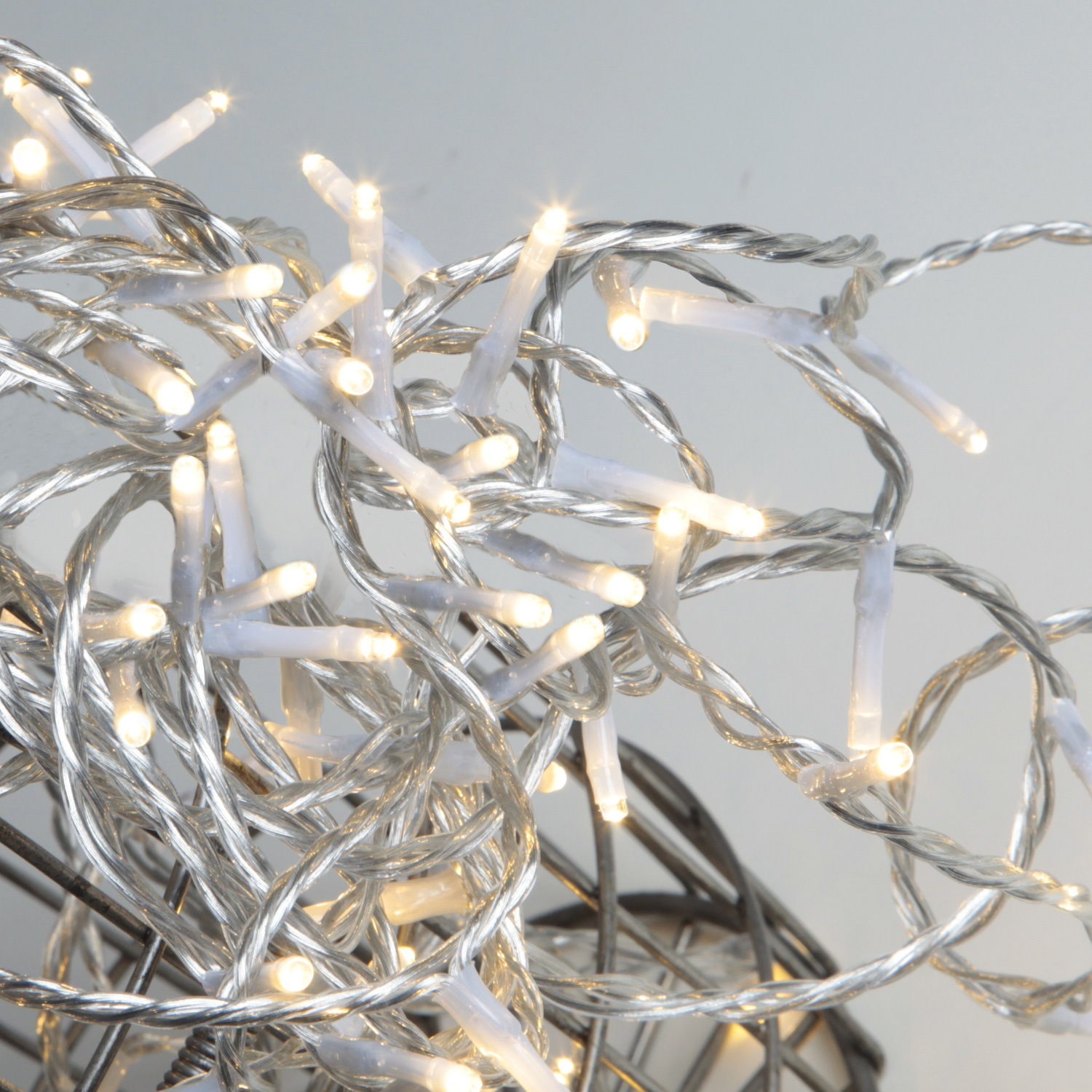 Lichterkette - Serie MICROLED 3mm - 3m - transparentes Kabel -  30 warmweiße LED - Trafo Lichterkette - Serie MICROLED 3mm - 3m - transparentes Kabel -  30 warmweiße LED - Trafo