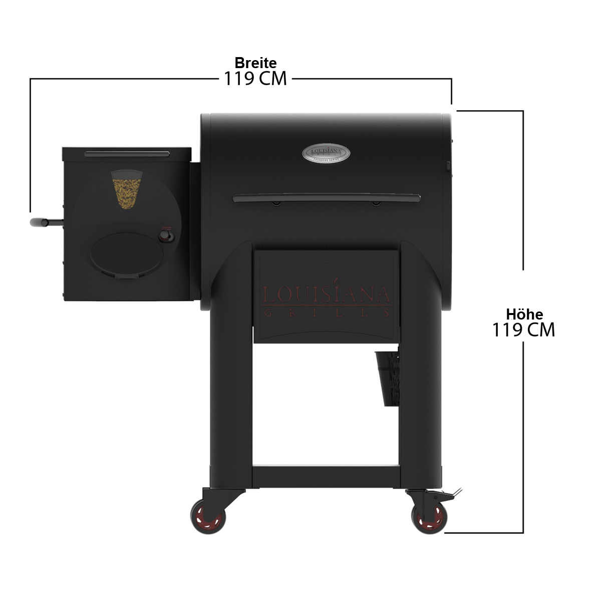 LOUISIANA Grills - LG 800 FP BLACK LABEL Pellet Grill - Smoker mit WiFi Control