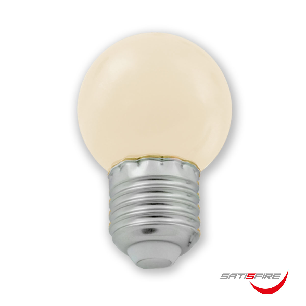 LED Leuchtmittel G45 - warmweiß 2700K - E27 - 1W | SATISFIRE LED Leuchtmittel G45 - warmweiß 2700K - E27 - 1W | SATISFIRE