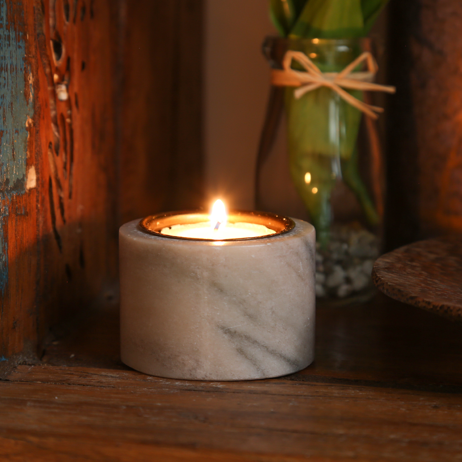 Teelichthalter Marmor - für Teelichter oder LED Teelichter - H: 4cm - D: 6cm - rosa Teelichthalter Marmor - für Teelichter oder LED Teelichter - H: 4cm - D: 6cm - rosa