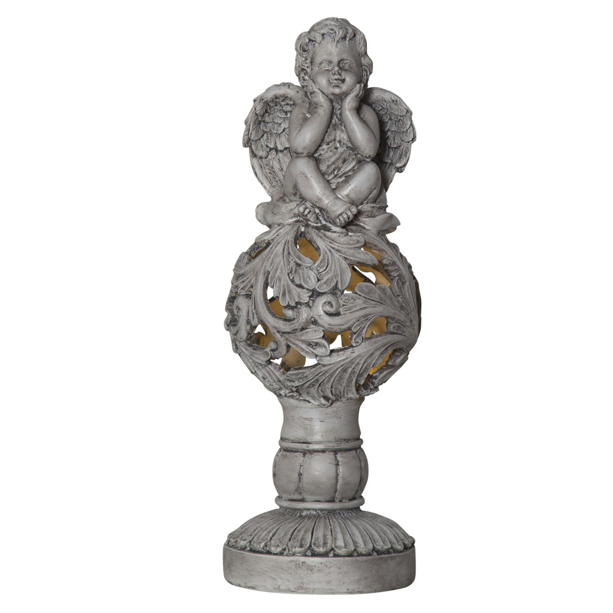 LED Solar Gartenfigur/Grabdeko "Engel" - 1 warmweiße LED - H: 27cm - 6 Stunden Leuchtdauer - Sensor LED Solar Gartenfigur/Grabdeko "Engel" - 1 warmweiße LED - H: 27cm - 6 Stunden Leuchtdauer - Sensor