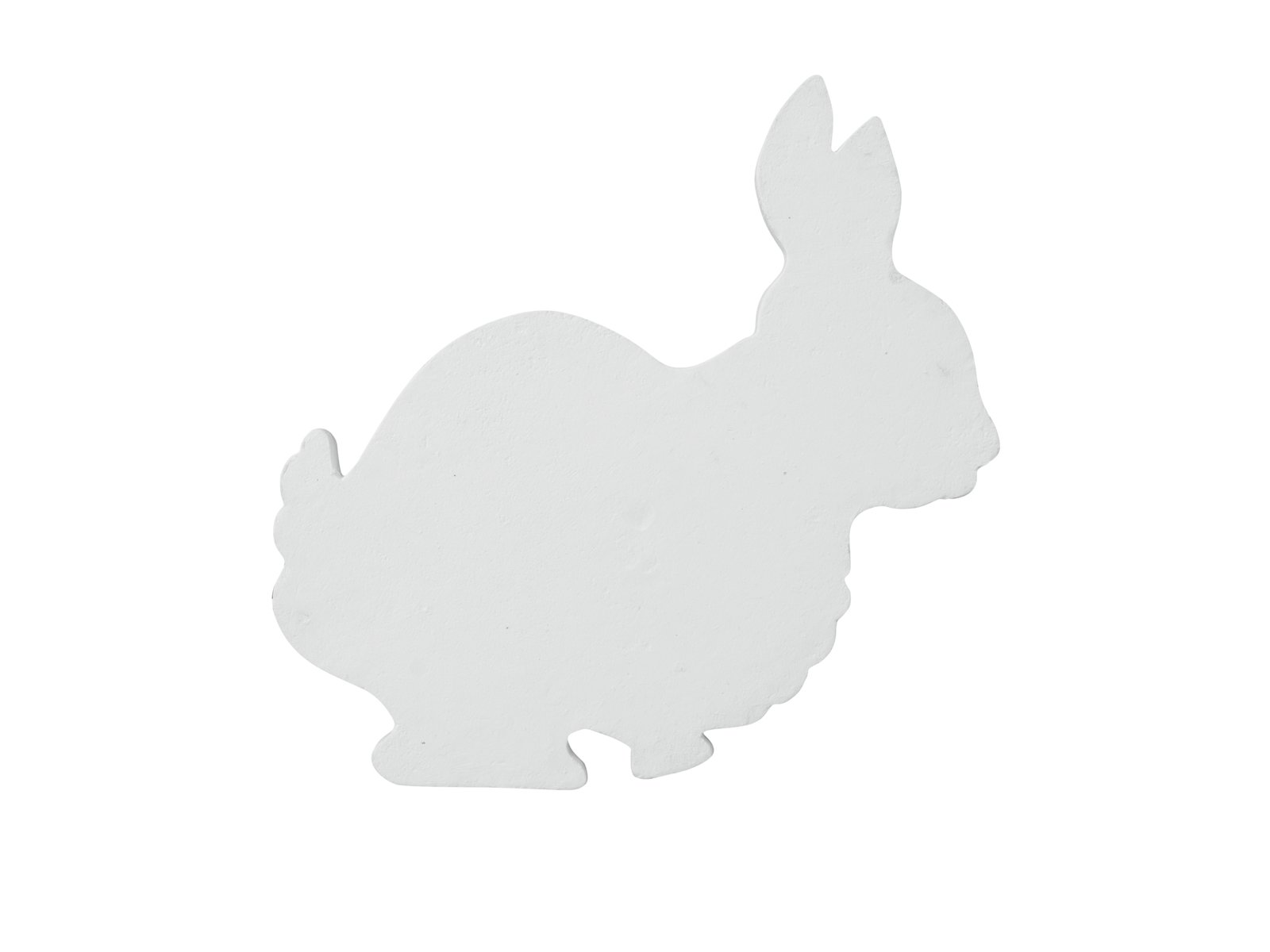 Osterhase Silhouette weiss 56cm