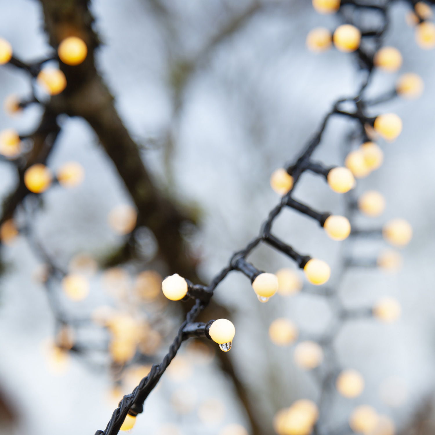 LED Party Lichterkette Berry Mini 300 warmweiße LED - L:6m - 8 Funktionen - Trafo - Timer - outdoor LED Party Lichterkette Berry Mini 300 warmweiße LED - L:6m - 8 Funktionen - Trafo - Timer - outdoor