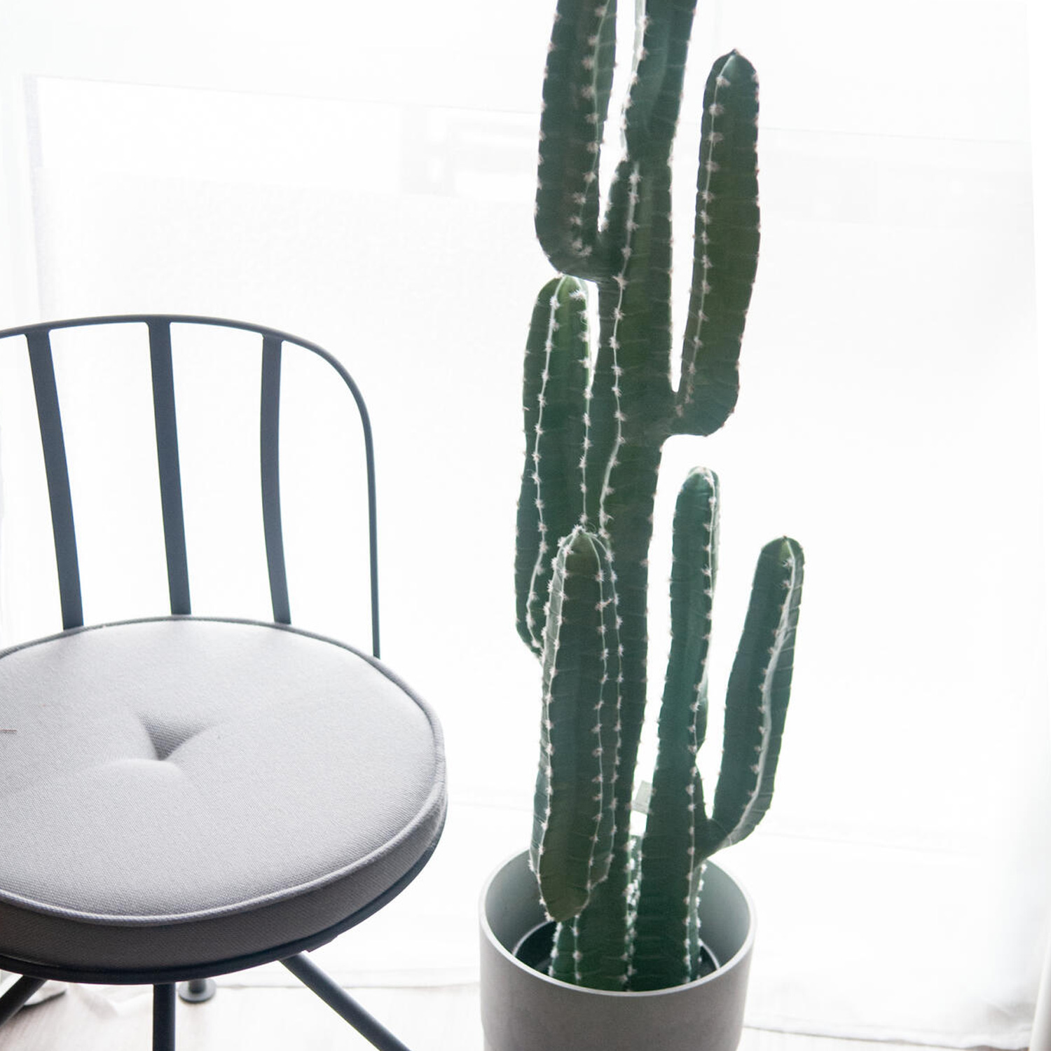 Mexikanischer Kaktus Kunstpflanze grün 123cm