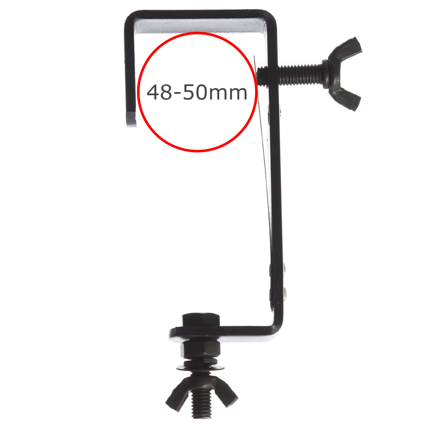 Theaterhaken 50kg Set CC-50 schwarz (5 Stück) - Montagehaken mit Schutzlippe - bis 50kg | DELTATRUSS Theaterhaken 50kg Set CC-50 schwarz (5 Stück) - Montagehaken mit Schutzlippe - bis 50kg | DELTATRUSS