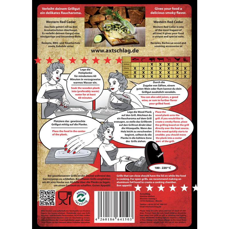 Axtschlag Wood Planke Red Cedar Axtschlag Wood Planke Red Cedar