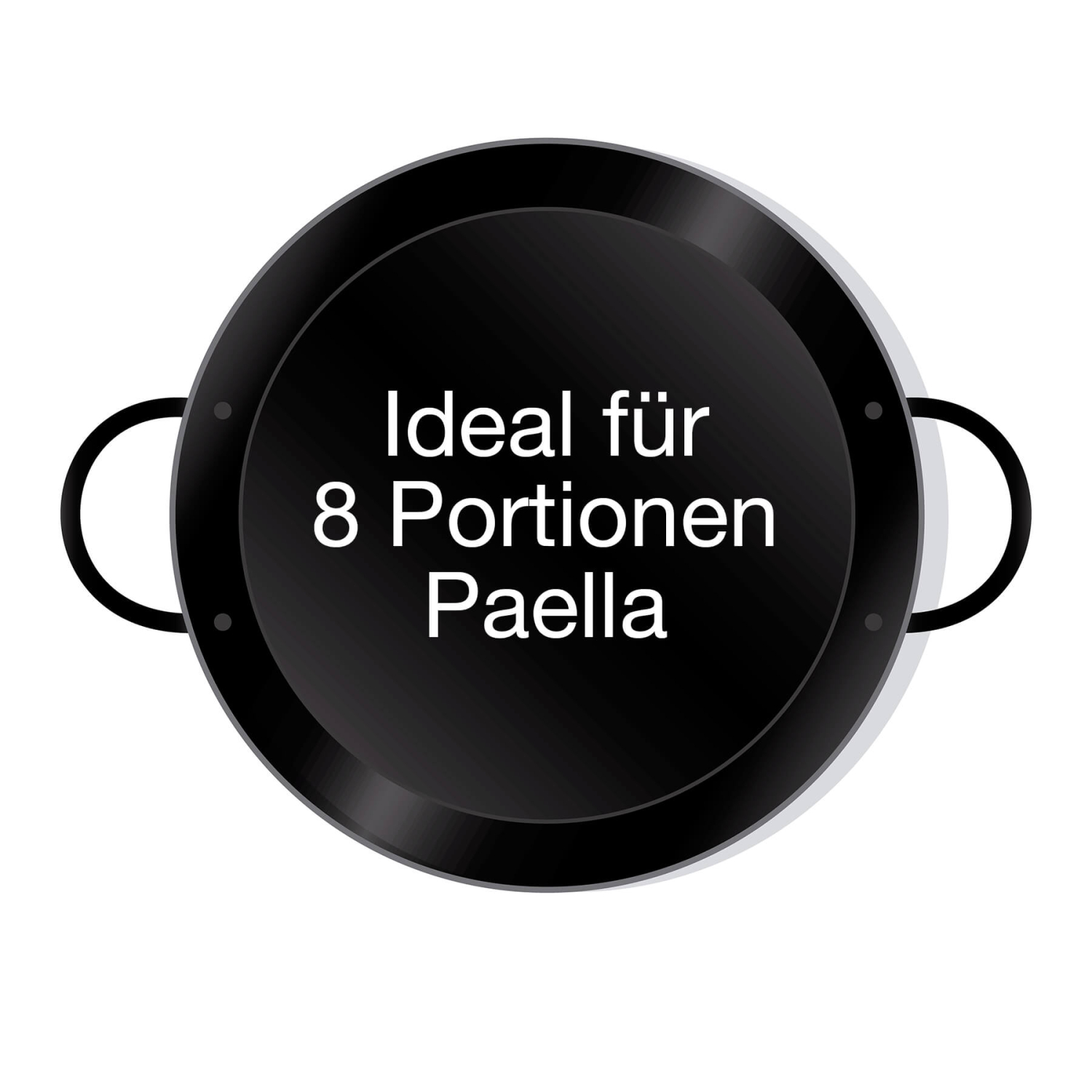 Paella-Pfanne VALENCIANA D: 38cm - Stahl emailliert - zwei Griffe Paella-Pfanne VALENCIANA D: 38cm - Stahl emailliert - zwei Griffe