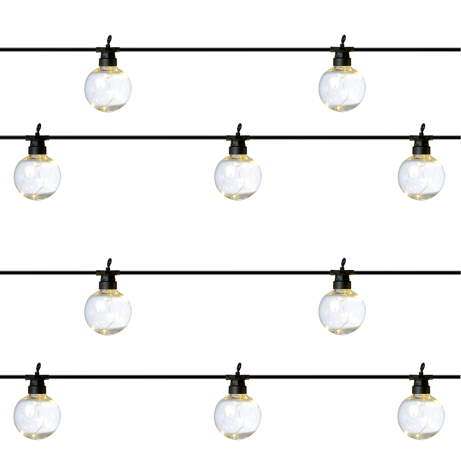 LED Party Lichterkette CIRCUS - 10 Kugeln mit je 10 Micro LED - L: 2,7m - inkl. Trafo - für Außen LED Party Lichterkette CIRCUS - 10 Kugeln mit je 10 Micro LED - L: 2,7m - inkl. Trafo - für Außen