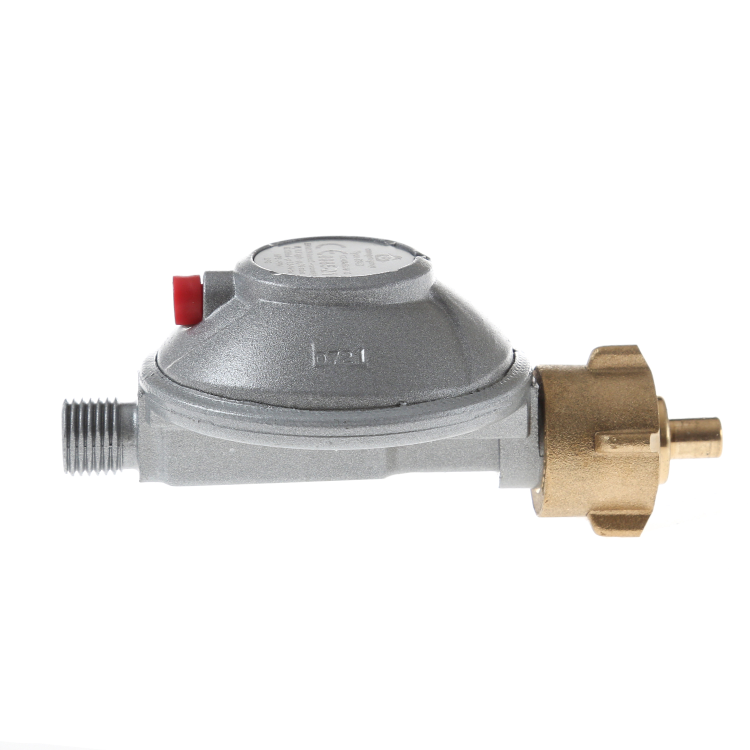 Gasregler Niederdruck einstufig 30mbar - 1,2kg/h - KLF x 1/4" links - FAHRZEUG EN 12864 Annex D