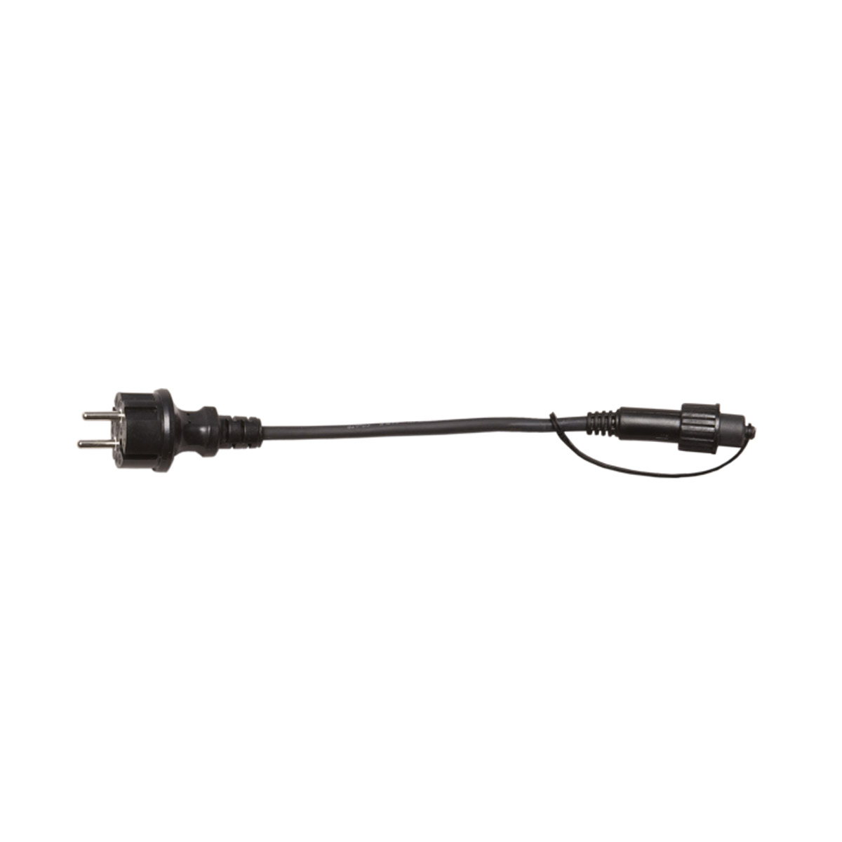 Komplettset CONNECTA BLACK - Lichterkette 7,35m+5m Zuleitung - 10 x Edison Leuchtmittel - IP44