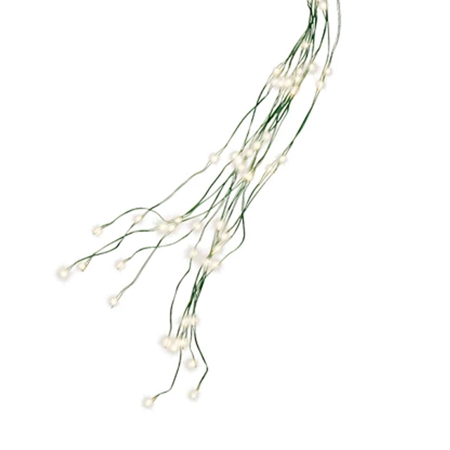 LED Baummantel Draht Lichterkette - Baumbeleuchtung - 12 Stränge - 1,8m - Timer - Innen/Außen - grün