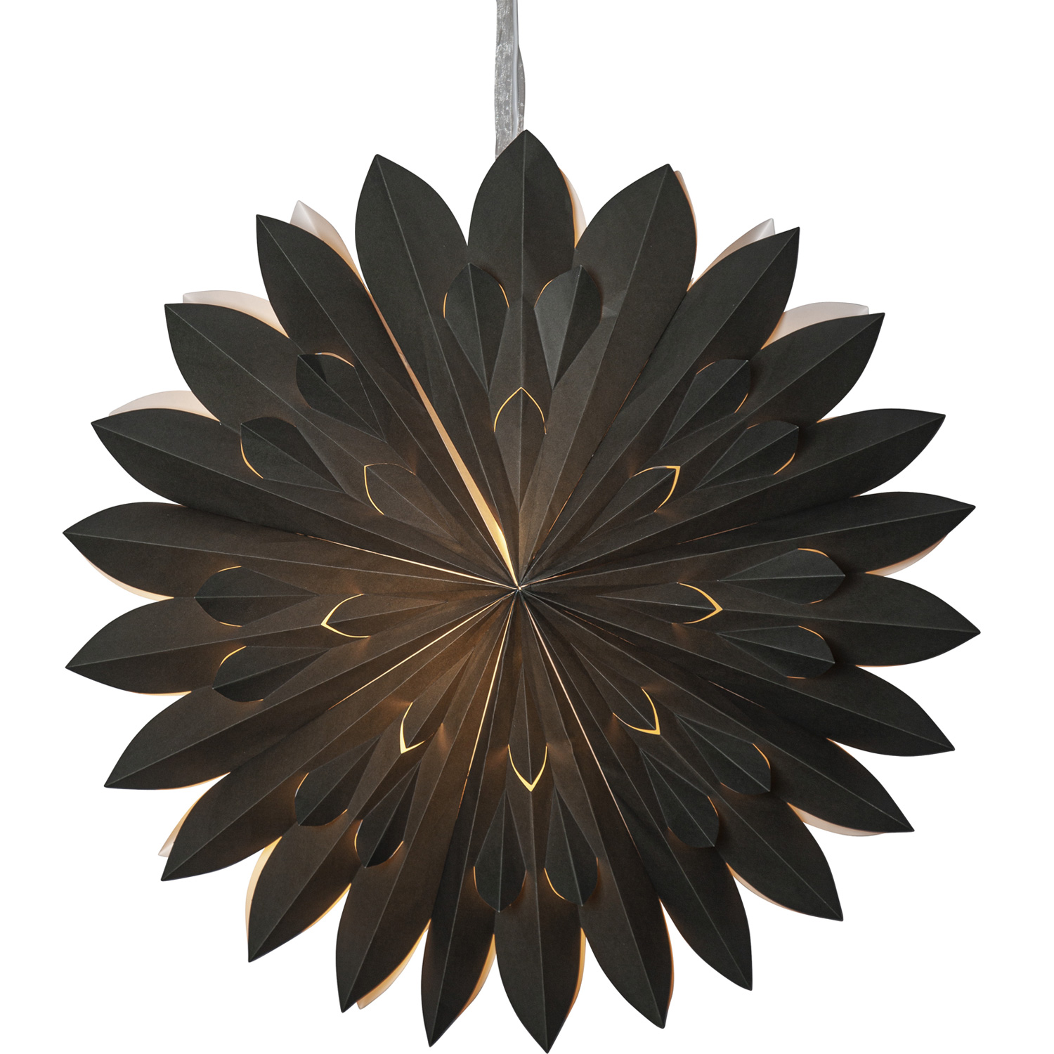 Papierstern CLIPP - hängend - D: 60cm - mit Band - Papier - grün Papierstern CLIPP - hängend - D: 60cm - mit Band - Papier - grün