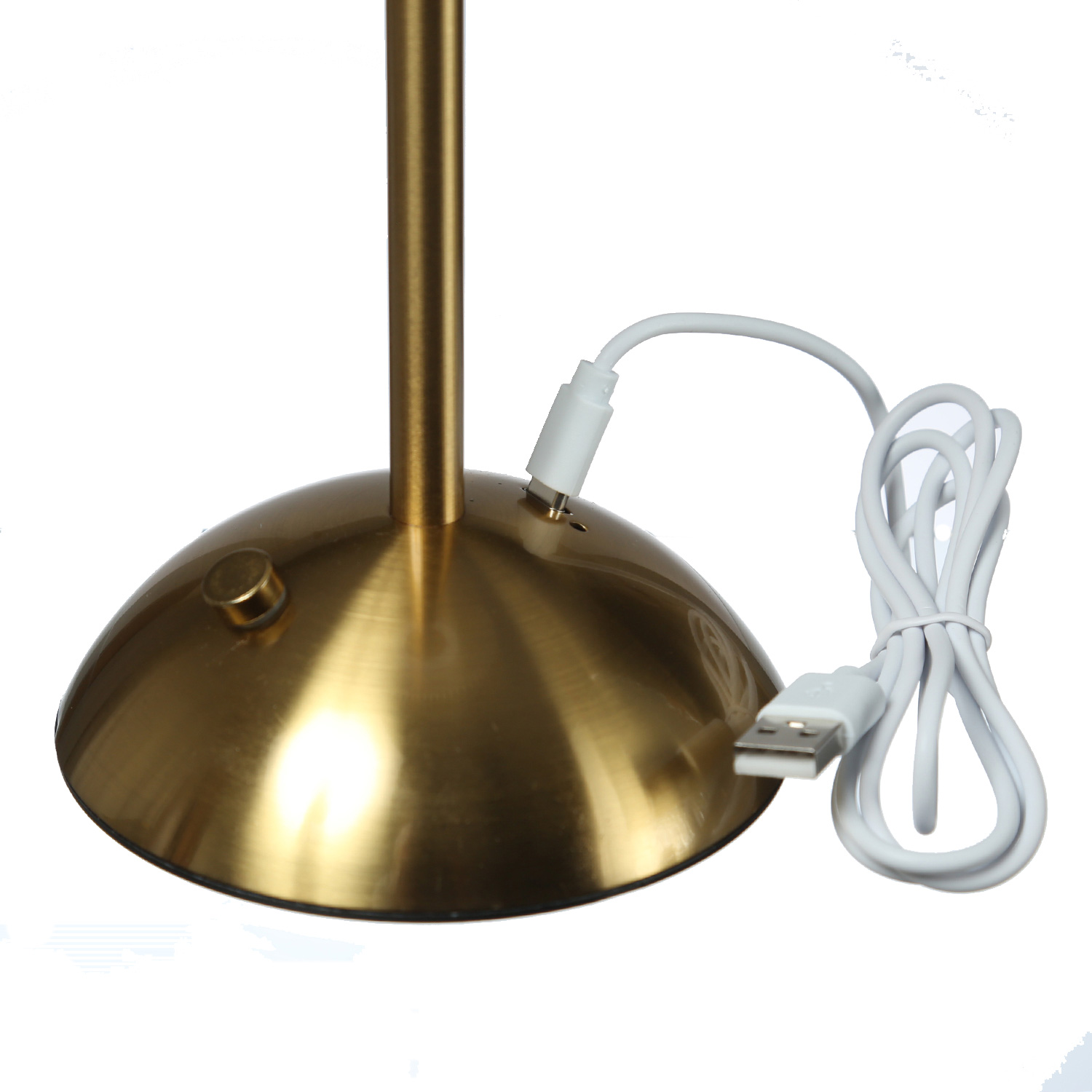 LED Tischlampe GENUA - wiederaufladbar per USB - 3 Lichtfarben - dimmbar - H:30,5cm - schwarz