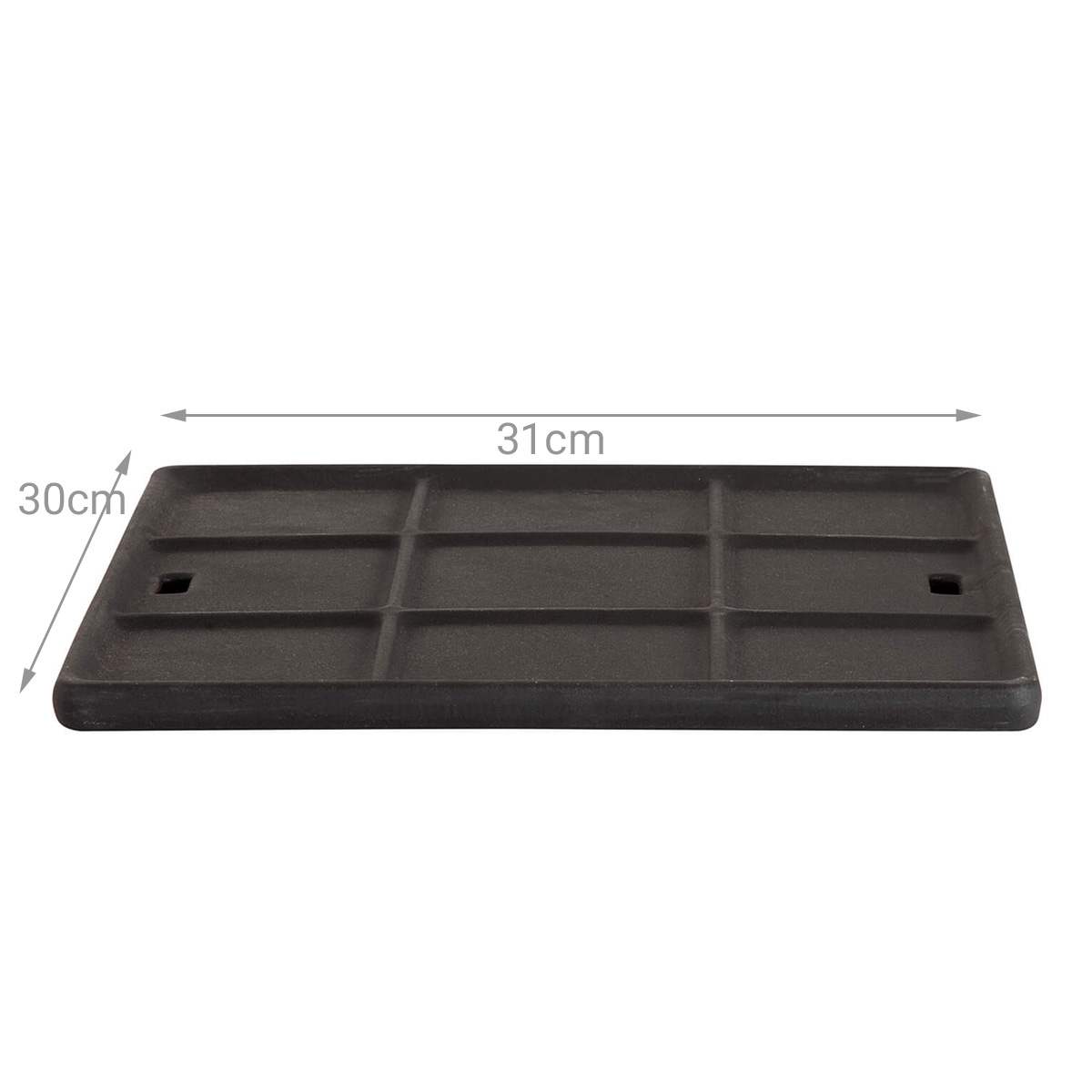 Gussgrillplatte für MULTI-KULTI 31x30 cm - solider Eisenguss