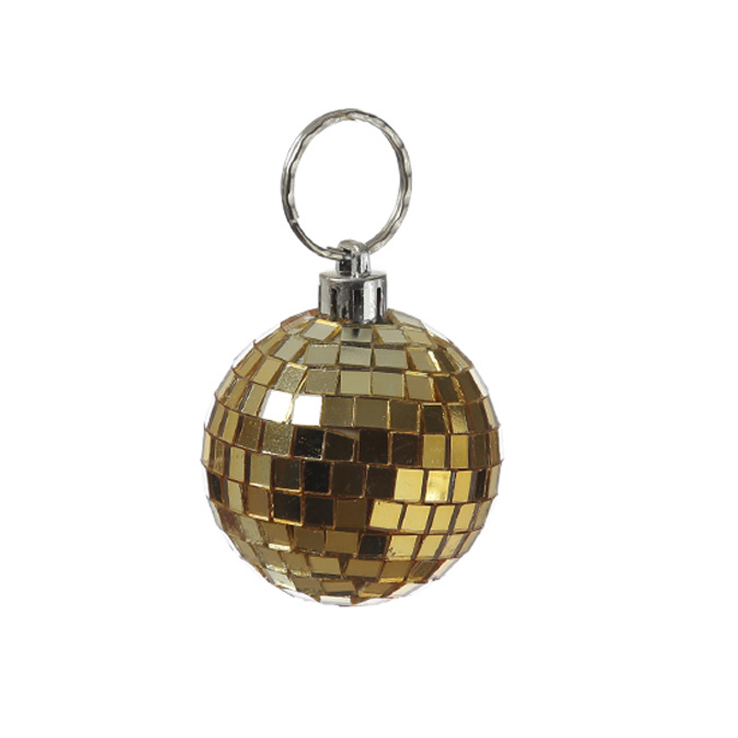 Christbaumschmuck Discokugel - Spiegelkugel - Weihnachtskugel - 5x5mm Spiegel - D: 5cm - gold Christbaumschmuck Discokugel - Spiegelkugel - Weihnachtskugel - 5x5mm Spiegel - D: 5cm - gold