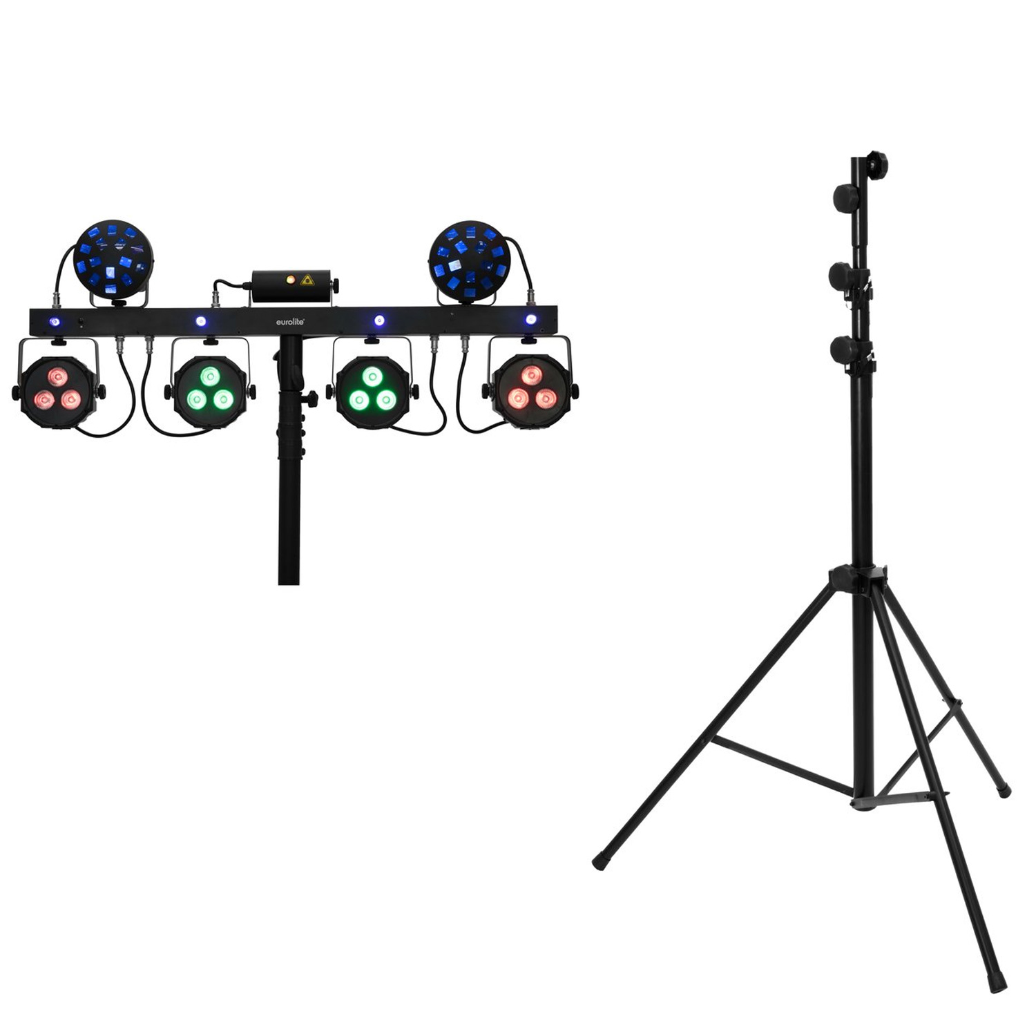 Set LED KLS Laser Bar Next FX-Lichtset + STV-60-WOT EU Stahlstativ schwarz Set LED KLS Laser Bar Next FX-Lichtset + STV-60-WOT EU Stahlstativ schwarz