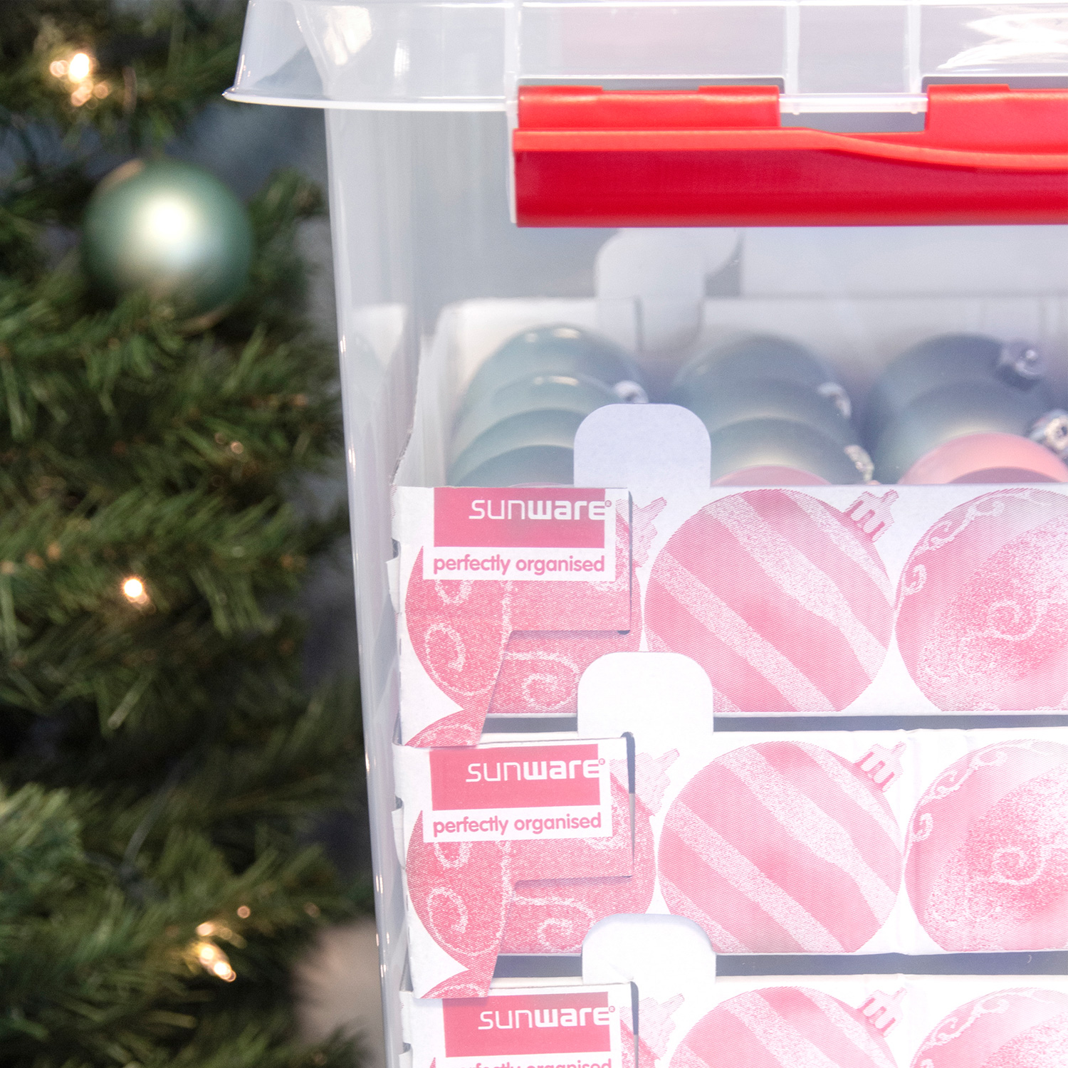 Weihnachtskugelbox Q-LINE 125 - mit Trays für 125 Kugeln Weihnachtskugelbox Q-LINE 125 - mit Trays für 125 Kugeln