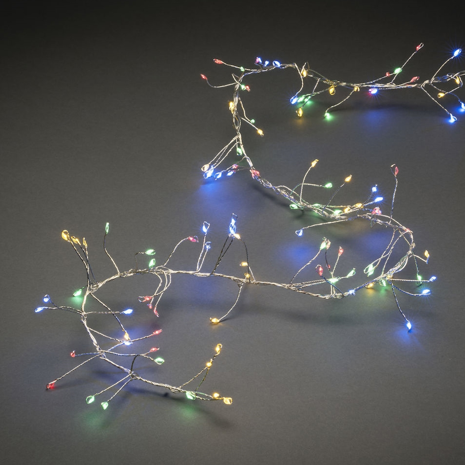 LED Micro Büschellichterkette - Cluster - 360 bunte LED - L: 2,7m - 8 Funktionen - Outdoor LED Micro Büschellichterkette - Cluster - 360 bunte LED - L: 2,7m - 8 Funktionen - Outdoor