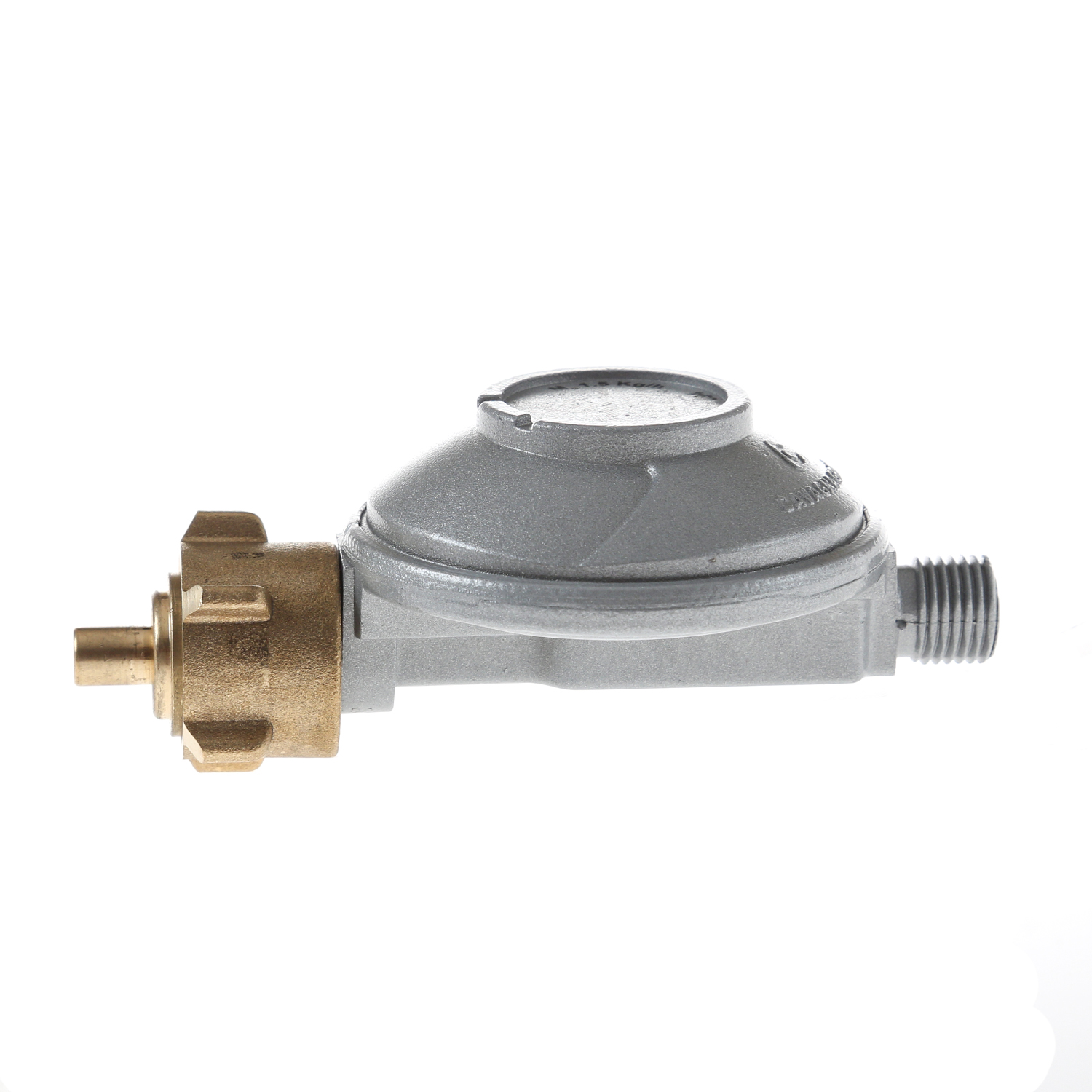 Gasregler Niederdruck 30mbar - 1,5kg/h - Kleinflaschenanschluss x 1/4" links - einstufig - CAMPING