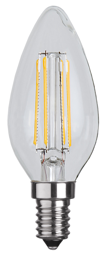 LED Kerzenlampe FILA C35 - E14 - 4W - warmweiss 2700K - 470lm - klar LED Kerzenlampe FILA C35 - E14 - 4W - warmweiss 2700K - 470lm - klar