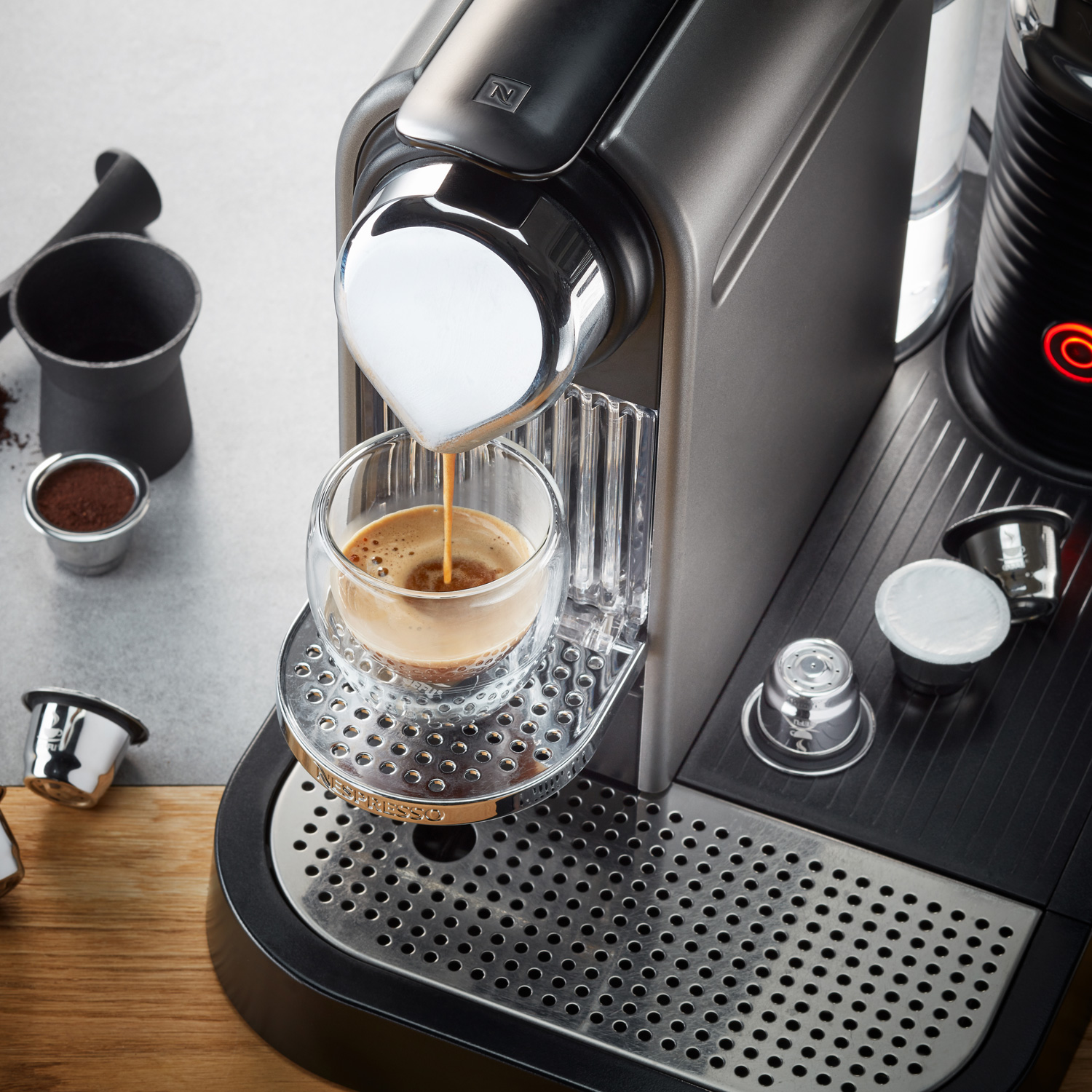 Kaffeekapseln Set CONSCIO - 2 wiederverwendbare Kapseln - mit Zubehör - 8teilig