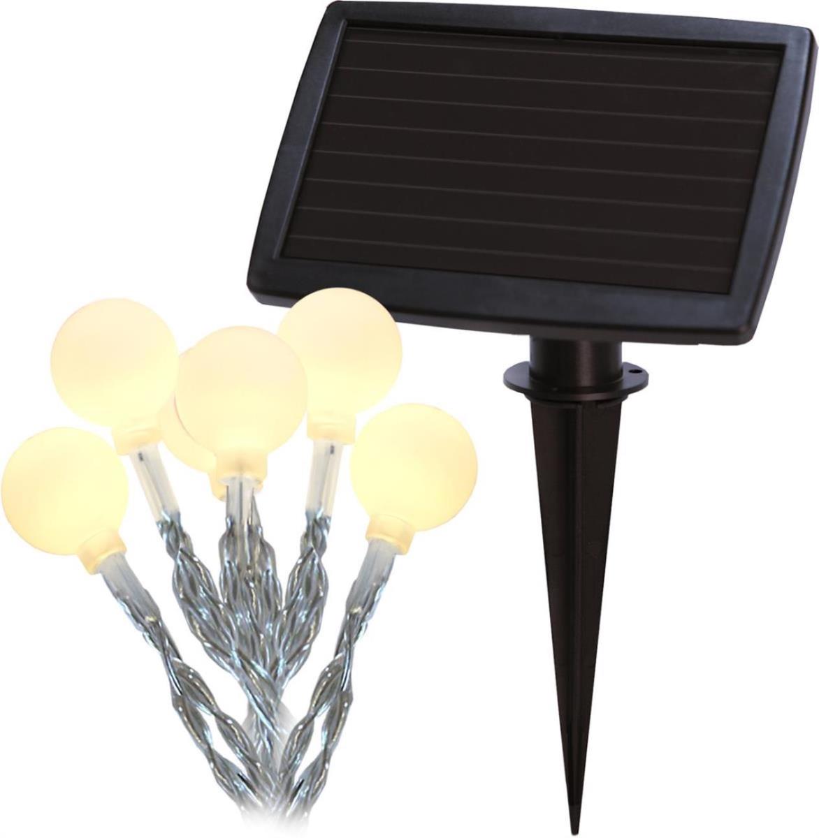 LED Solarlichterkette -Globini- - 20 warmweisse LED - L- 4-75m - Dämmerungssensor - outdoor LED Solarlichterkette -Globini- - 20 warmweisse LED - L- 4-75m - Daemmerungssensor - outdoor