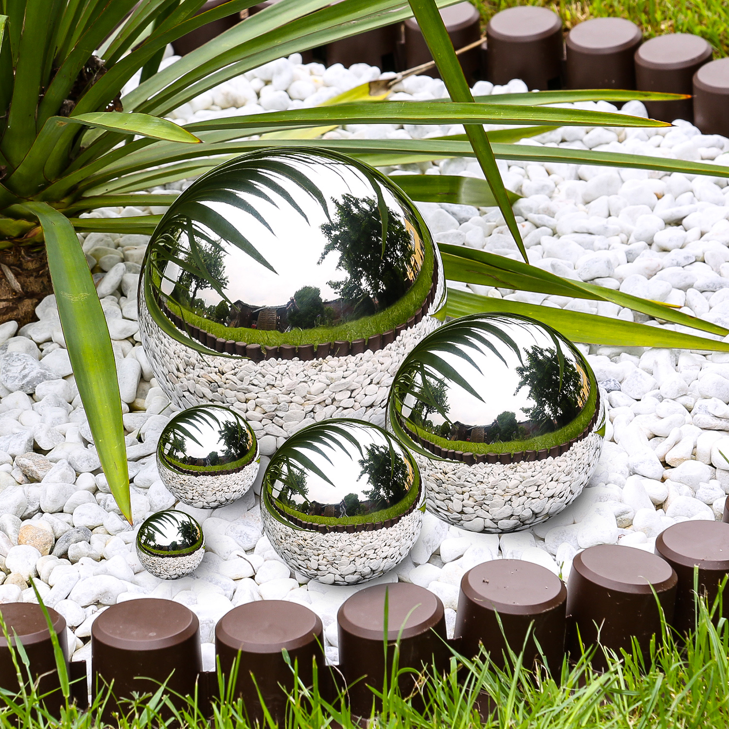 Dekokugel - Edelstahlkugel - Schwimmkugel - D: 5cm - glänzend Dekokugel - Edelstahlkugel - Schwimmkugel - D: 5cm - glänzend