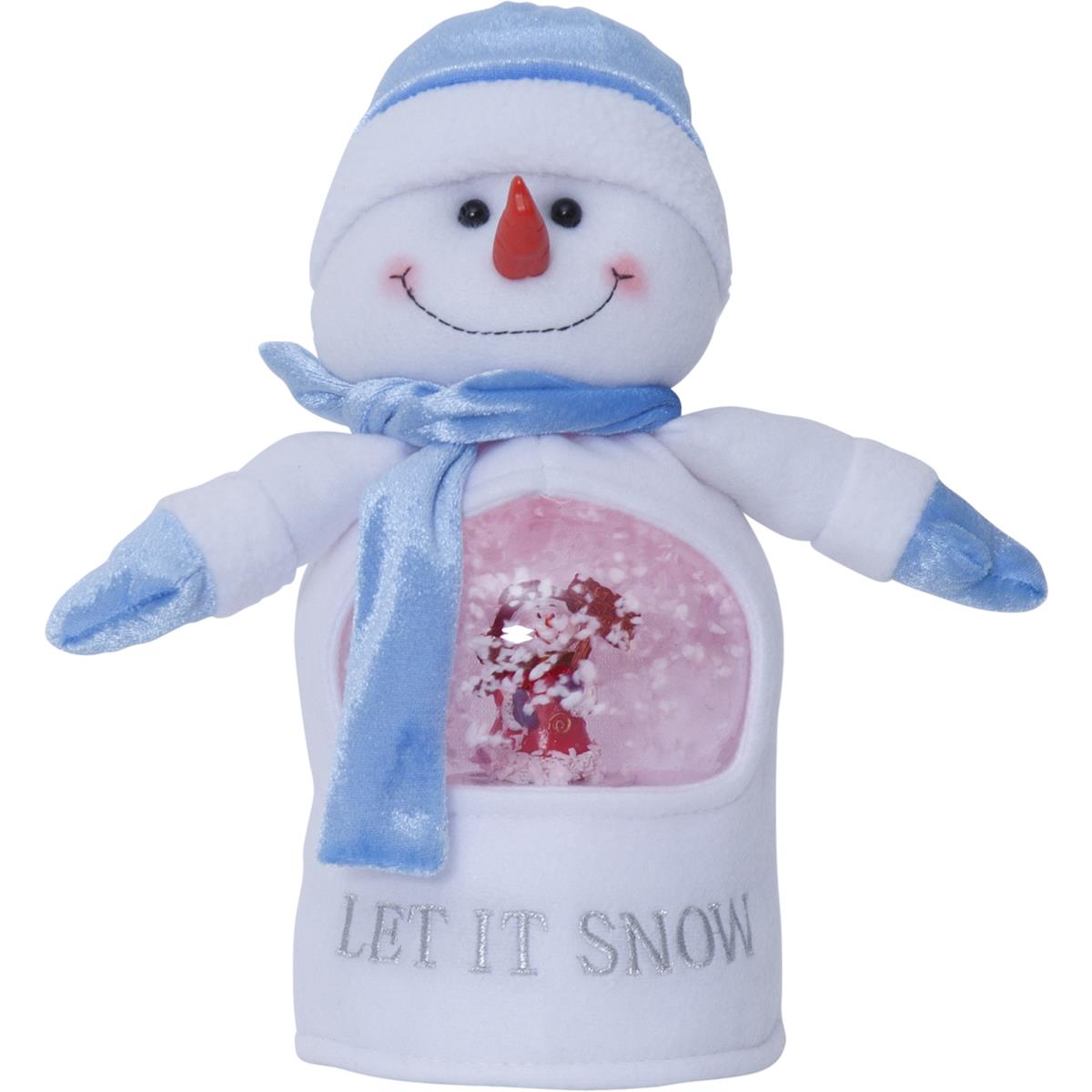 LED Stoff-Figur Schneemann - Schneekugel mit Sensor - 1 warmweiße LED - H: 26cm - Batteriebetrieb LED Stoff-Figur Schneemann - Schneekugel mit Sensor - 1 warmweiße LED - H: 26cm - Batteriebetrieb