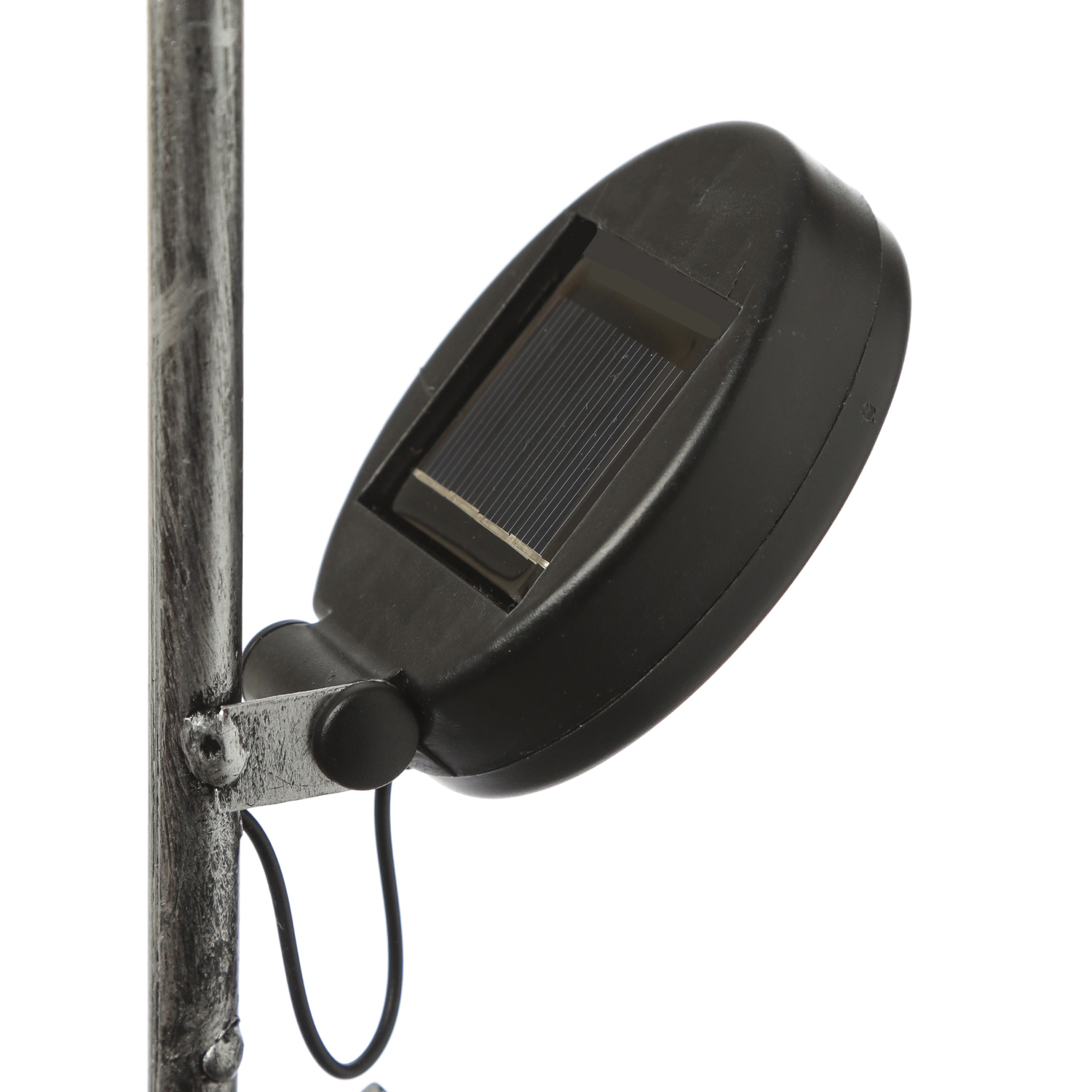 LED Solar Wasserhahn mit Blumentopf - Deko Balkon/Gartenbeleuchtung - H: 60cm - Sensor
