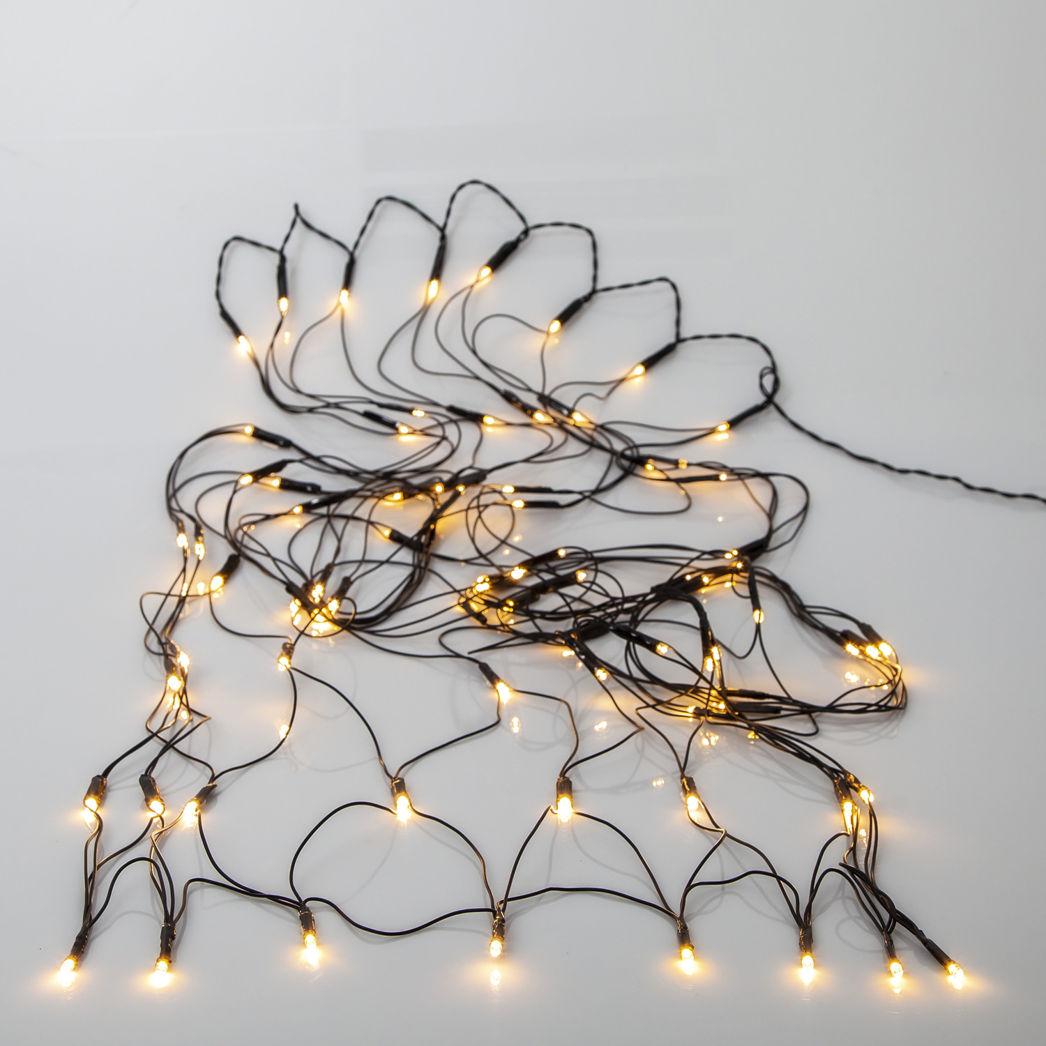 LED Lichternetz AKKU - 150x80 cm - 80 warmweiße LED -Timer - Batterie - outdoor - schwarz LED Lichternetz AKKU - 150x80 cm - 80 warmweiße LED -Timer - Batterie - outdoor - schwarz