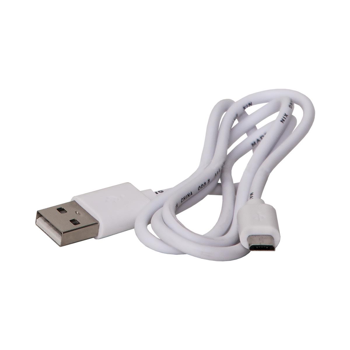 LED Garten Tischlampe - H: 60cm - weißer Lampenschirm, D: 16cm - Batteriebetrieb - Outdoor